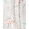 Simple Joys by Carter's Girls' 3-Pack Snap-up Rompers, dino/floral/Snail, 12