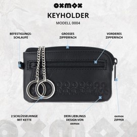 oxmox Leather Key Case Leather 11,5 cm