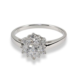 Renato Fellini 1874 60 Sterling Silver 926 Cubic Zirconia Ring Size S 1/2