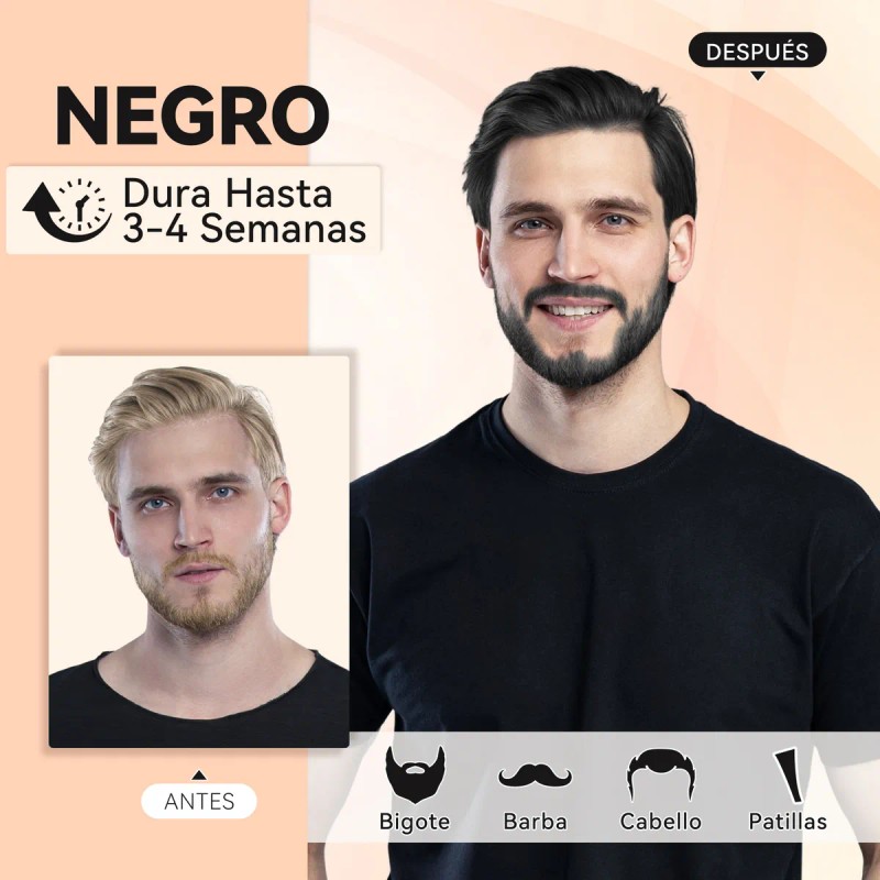 🔥 Shampoo tinte instantáneo cubre canas natural jengibre 500ml Vitaminas