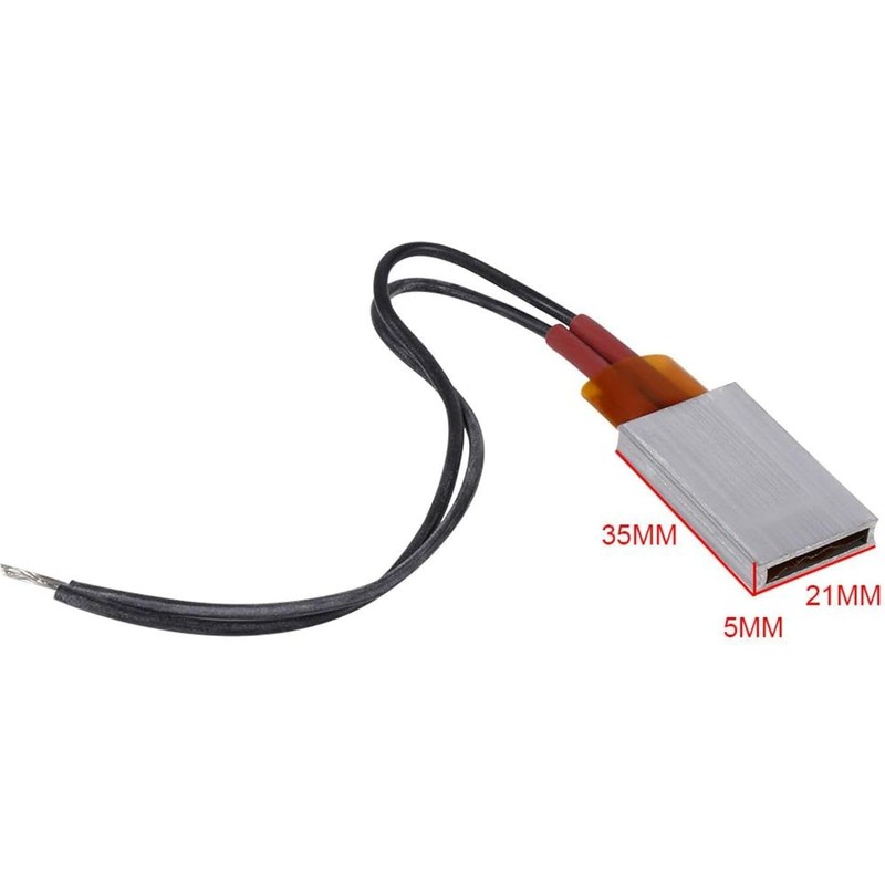 PTC Thermostat Heater Plate, Aluminum Shell Ceramic Heating Plate, AC/DC