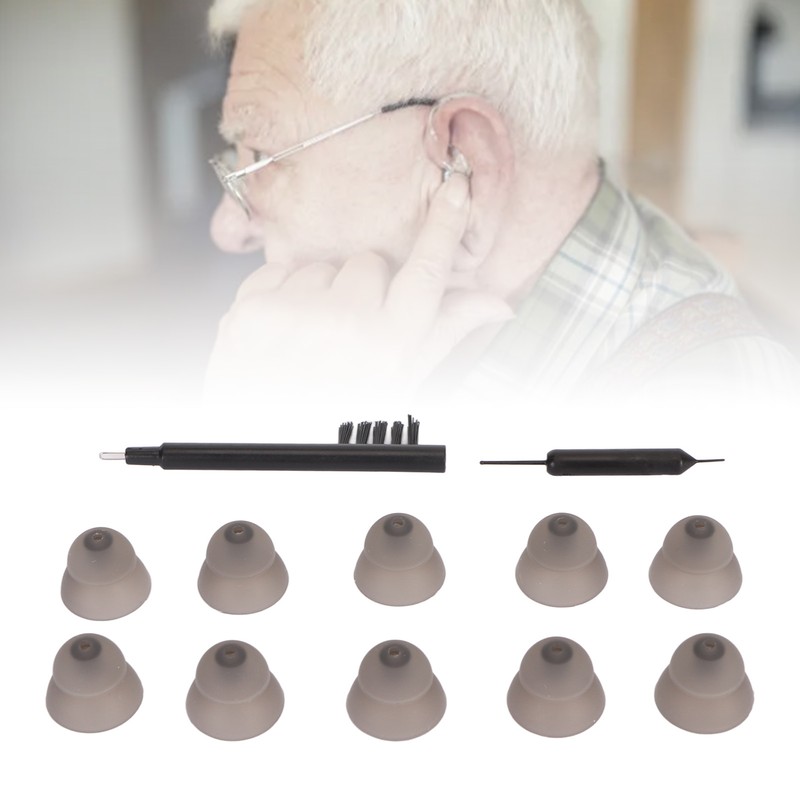 10pcs Sound Aid Replacement Domes Double Layers Sound Amplifier Earbud