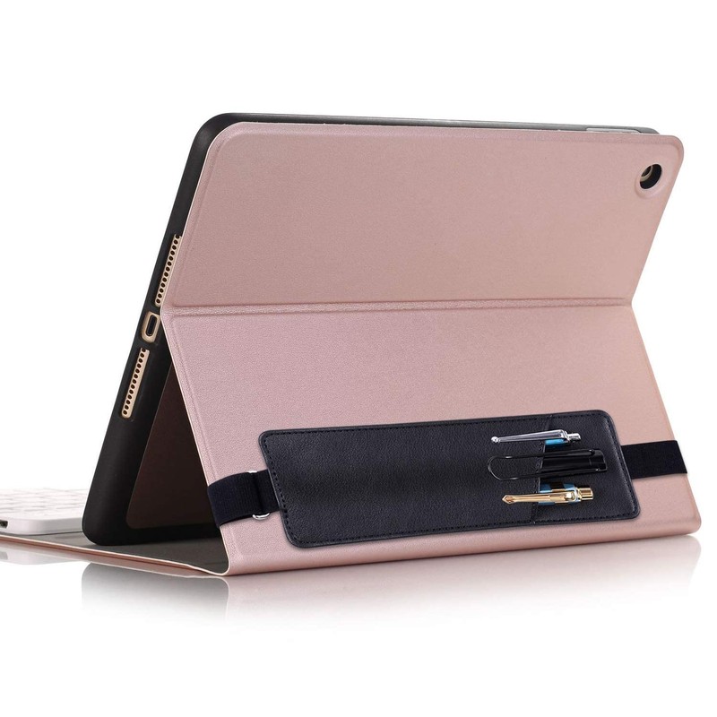 Wisdompro ペンホルダー 手帳用 伸縮バンド付き ブックバンド ペンケース スリム 筆箱 PUレザー A4/A5/B5/B6対応可