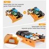 Wooden Pedal Board Guitar Effects 2-in-1 Pedalboard, 17.3" Big Capacity