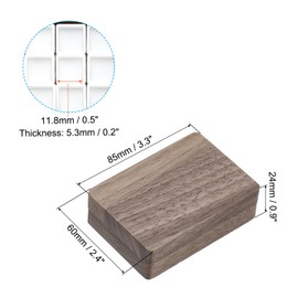 PATIKIL 15 Grids Mini Portable Palette, Small Wooden Sketchbook Watercolor Palette, Mixing Tray Pocket Magnetic Travel Paint Palette for Painters Artists Acrylic Painting, Dark Brown