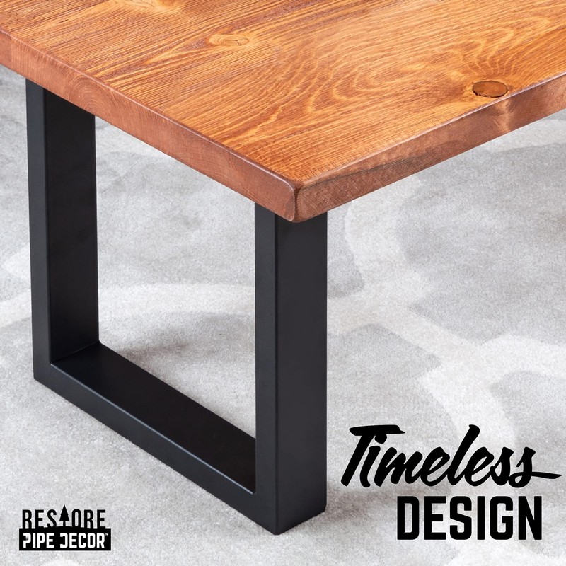 PIPE DECOR Coffee Table Legs 12 Inch - Metal Legs
