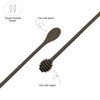 2Pcs 9.8 Inch Silicone Honey Dipper Sticks Honey Spoon, Long