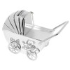 silver plated pram money box