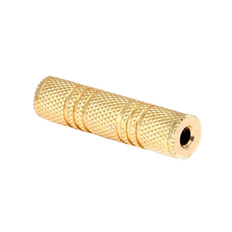 SatelliteSale Auxiliary 3.5mm Jack Stereo Female to Female Extension Gold