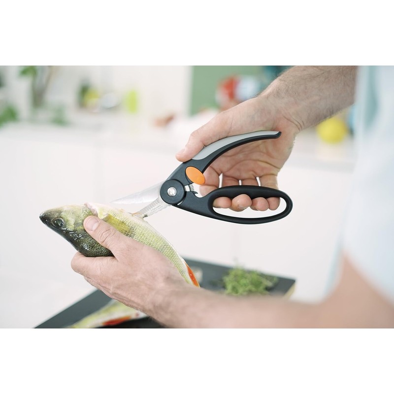 Fiskars Fishing scissors, total length: 22 cm, quality steel/plastic, functional