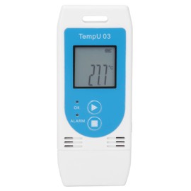 LOCADENCE Temperature Humidity Data Logger, Reusable LCD Digital Temperature Recorder, Refrigerator Thermometer Logger for Warehouse Management