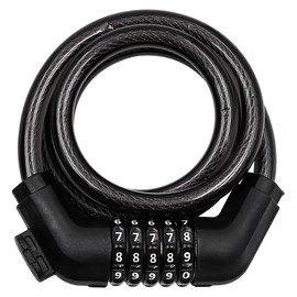 Pack of 2 NUZAMAS Bicycle Comnination Chain Lock with Holder, 1200mm, 4-Digit Number Code Combination Bike Password Lock, Bike Chain Locks for Bicycle Outdoors