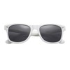 My Shades - Retro 80's Classic Rectangle Sunglasses (White, Smoke)
