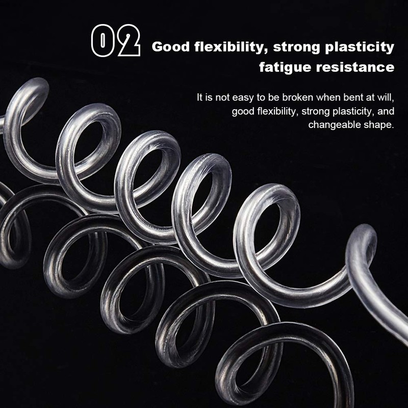 BENECREAT 9 Gauge (3 mm) Transparent PVC Plastic-Coated Aluminium Wire