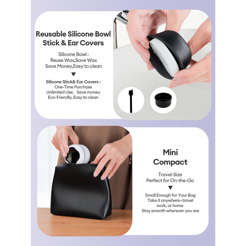 Mini Nose Wax Kit for Men & Women, Electric Nose