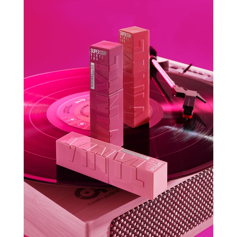 Maybelline Labial líquido brillante de larga duración, Superstay Vinyl Ink