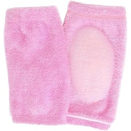 1Pair Pink Elbow Moisturizing Sleeve,Elbow Gel Cover Heel Socks Elbow Sleeves Elbow Pads for SPA Moisturizing Dry Cracked Skin Care for Exfoliating Soften,Foot and Hand Care,Beauty and Personal Care