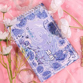 Alideco Brand Flake Sticker Sticker Collage Material Paper Retro Cute Flowers, Lemon, Strawberry, Fruit PET Water Resistant Korean Sticker Book, Memo Paper Notebook Material, Diary Decoration Supplies