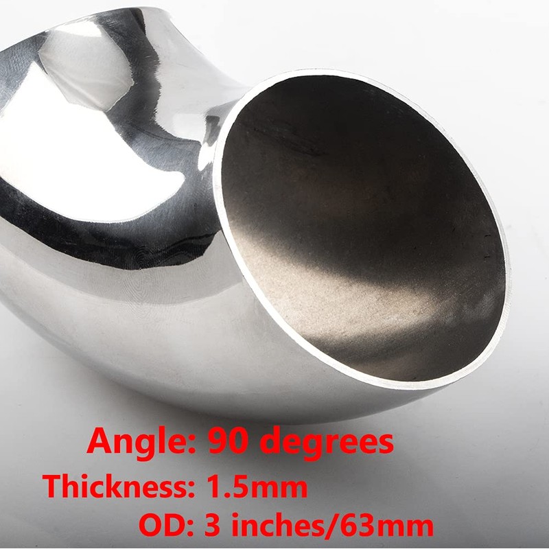 OSIDU 3 Inch 90° Mandrel Bend Elbow, SS304 Stainless Steel