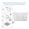 yrjns S97013662 97013662 Bathroom Fan Cover Grille Lens Assembly Kit