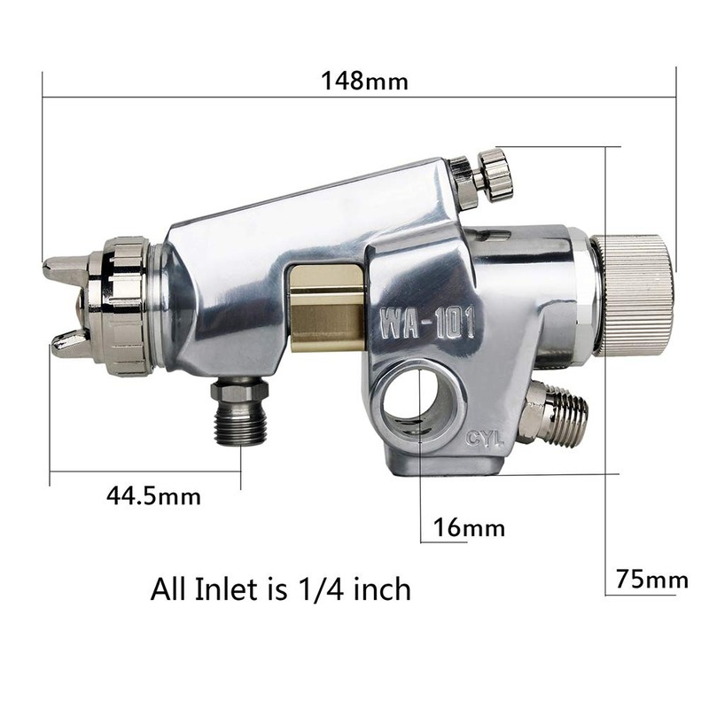 VALIANTOIN Automatic Spray Gun, Heavy Duty Pneumatic Pressure Feed Paint