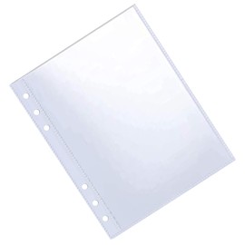 A5 Card File, 6 Holes, 1 Pocket, 10 Sheets, Clear File, Business Cards, Bank Cards, Photo Storage, Completely Transparent, Double-Sided Refill, Photo Case, Card Sheet, Large Capacity