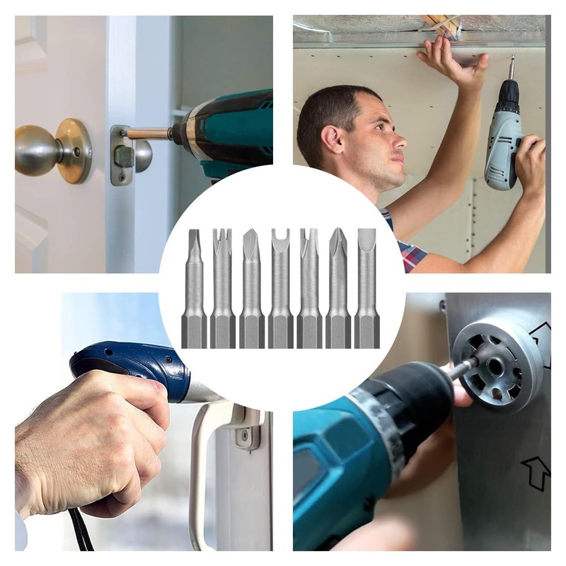 Bamyli 7-Piece Special Shaped Screwdriver Bit Set, 50 mm, Triangle,