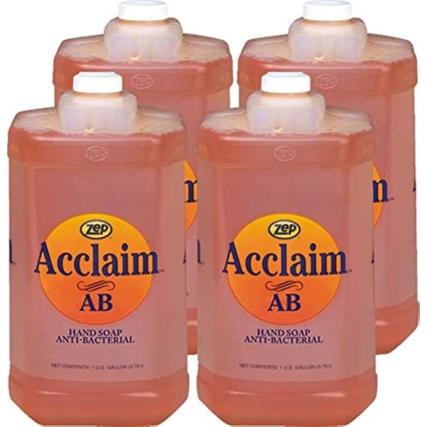 Zep Acclaim Liquid Antibacterial Hand Soap 1 Gallon 314924 (Pack of 4)