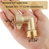 90-Degree Hose Elbow For RVs — Solid Brass Construction, Features