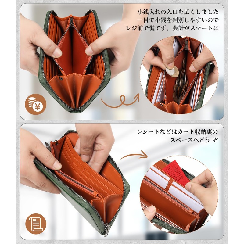 Men's Long Wallet, Tochigi Leather, Made by Leading Wallets Craftsmen,