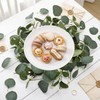 Gandeer Wedding Placemats Set of 6 Artificial Eucalyptus Leaves Place