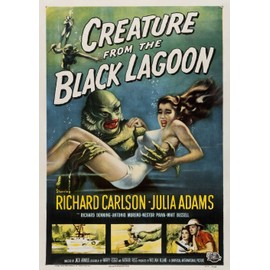 OMG Printing The Creature From The Black Lagoon Poster/Print/Picture Satin Photo Paper - A2-420mm x 594mm