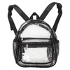 Clear Backpack Waterproof Heavy Duty Fashionable Eco Friendly PVC Transparent