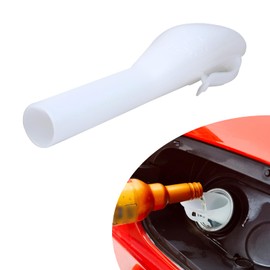 UGSHY 1 PC Fuel Tank Funnel Tube, Durable Fuel Tank Accessories, Automobile Replacement Kit, Compatible with Ford 8U5A-17B068-EB 1782177 1833948 2050651 (White)