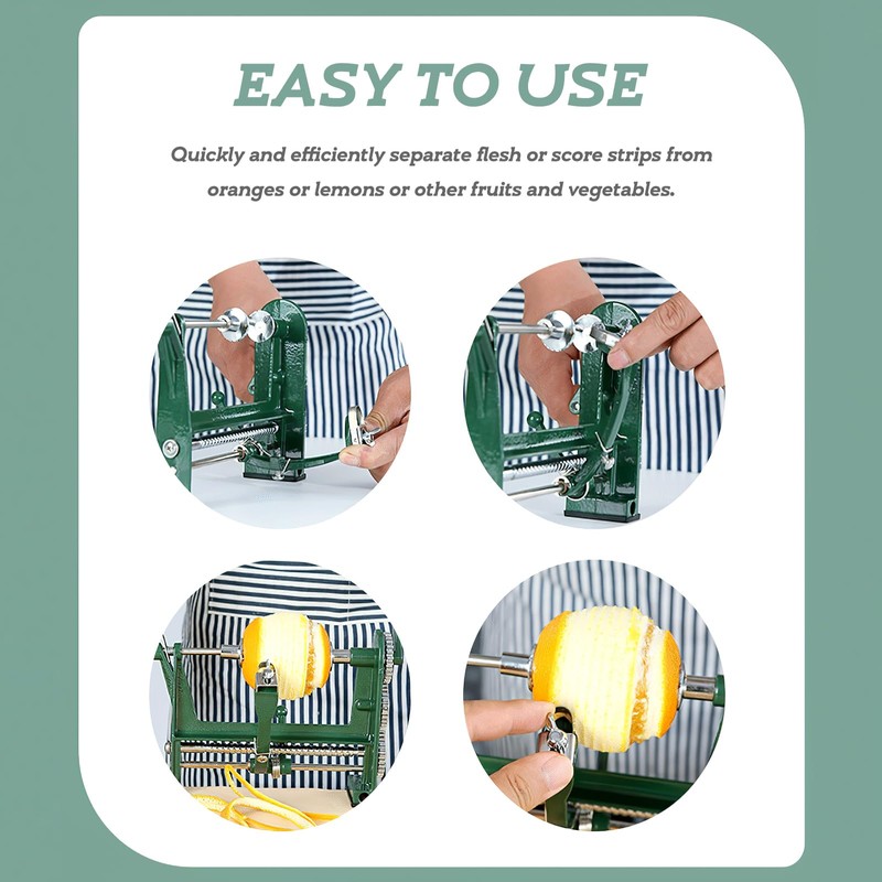 Beavorty Hand Crank Fruit Peeler Machine Rotary Orange Peeler Hand