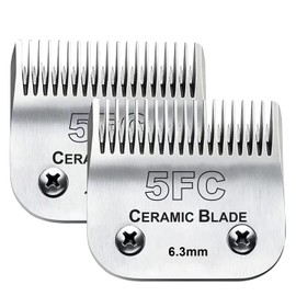 2pcs 5FC Blades Dog Grooming Replacement Blades Compatible with Andis/Wahl/Oster Dog Clippers