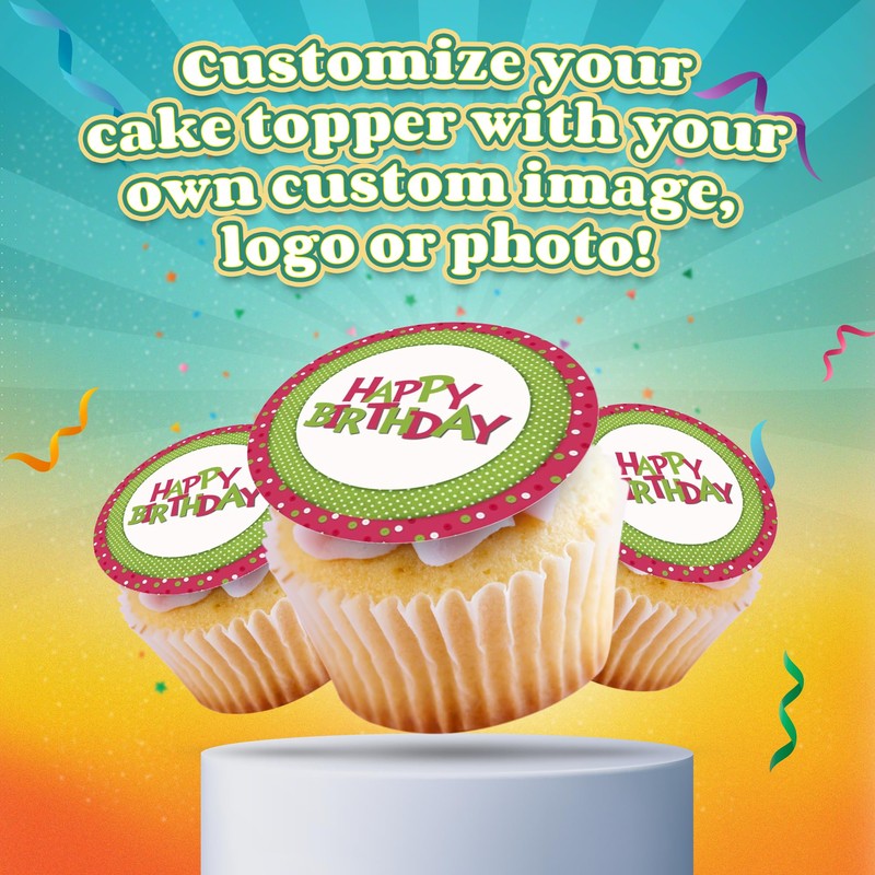 Custom Cupcake Topper: Create Your Special Event with Custom Edible