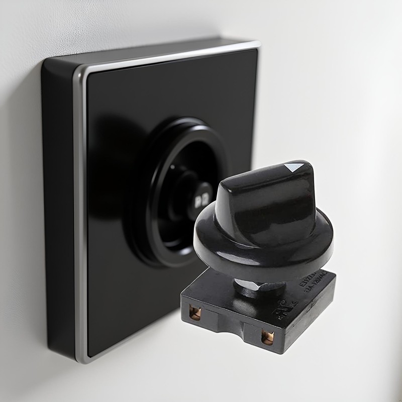 Black Fan Rotary Switch 4 Position 3 Speed Selector Switch