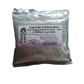 Capsule Connection Separated Empty Pullulan Capsules, 00" Size, Vegan & Vegetarian (100)