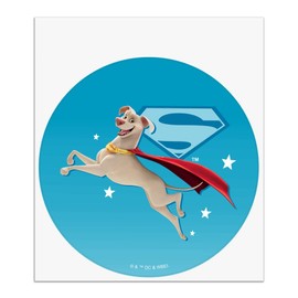 DC League of Super Pets Krypto Automotive Car Window Locker Circle Bumper Sticker