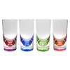 QG 12oz Clear Acrylic Plastic Teardrop Drinking Glass with Heavy