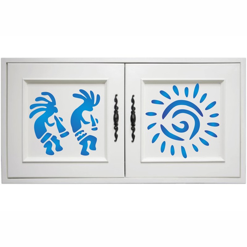 Kokopelli Wall Art Stencil, 16.5 x 16.5 cm (M) -