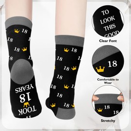 18th Birthday Gifts for Boys,Funny Mens Birthday Gifts for Men Adults Best Friend Male Boys Brother Son Nephews Boyfriend Grandson Present Ideas from Mum Dad Nana Grandad Uncle Brother,Funny Socks