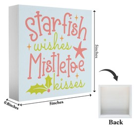 Beachy Christmas Decor Coastal Christmas Decor Starfish Christmas Decorations Beach Christmas Decorations Tropical Christmas Decorations Ocean Christmas Decorations 5 x 5 inches