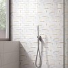 Tile Generation NBG-5 2x4 Subway Tile White and Gold Metal