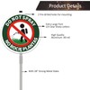 FKNSGR Do Not Spray Sign with 2.3 Foot Stake, Aluminum，Bilingual