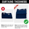 Navy Blue Soundproof Blackout Curtains, 50" x 96", 1 Panel