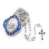Catholic Rosary Beads with Metal Keepsake Gift Box Set (Padre