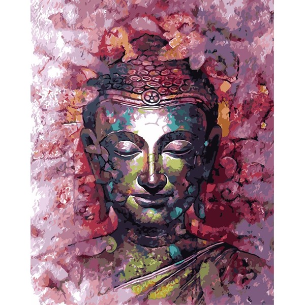 Meecaa Paint by Numbers Buddha Statue Kit for Adults Beginner