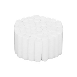 Cotton Wool Roll,50PCS Dental Cotton Rolls for Teeth,Natural Cotton Versatile Nose Plugs for Teeth,Water Absorption Capacity Nose Plug Dental Pads Mouth Swabs Extractions and Root Canals to Absorb Ora